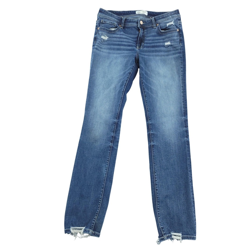 BKE Payton Jeans Mens 30x32 Blue Medium Wash Distressed Stretch Straight Denim